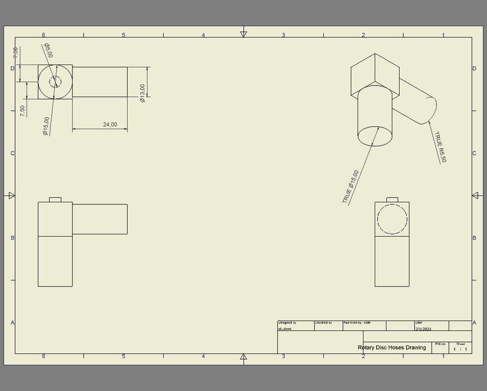 BradleyMattDan - Mechanical Design Orthographic Drawings Blog Page